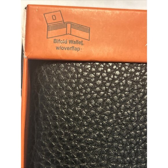 Western Mens Bifold Wallet Black Genuine Leather Longhorn Horeshoe Concho Cowboy - Picture 3 of 12